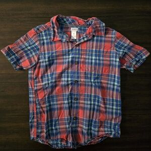 Carter's Red and Blue Plaid Button Down Shirt